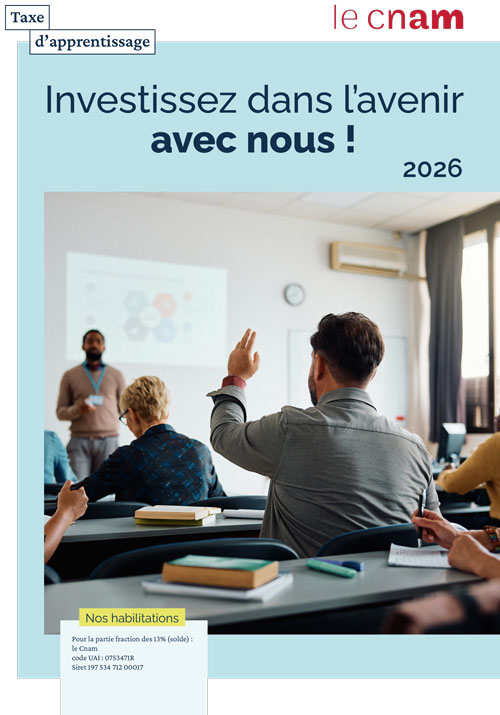Plaquette taxe apprentissage Cnam